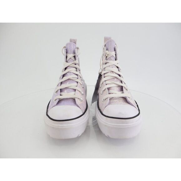 Converse Chuck Taylor All Star Lugged Lift Platform Size 7 Purple Glitter Chunky - Picture 4 of 13